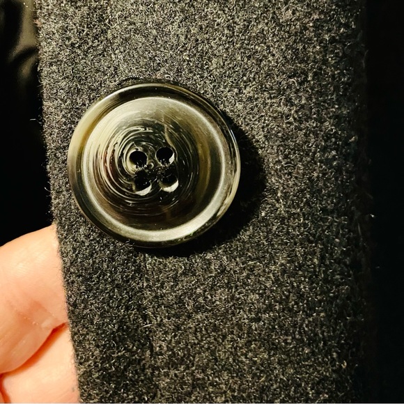 St. John’s Bay Ladies Large Charcoal Dress Coat - Picture 4 of 11